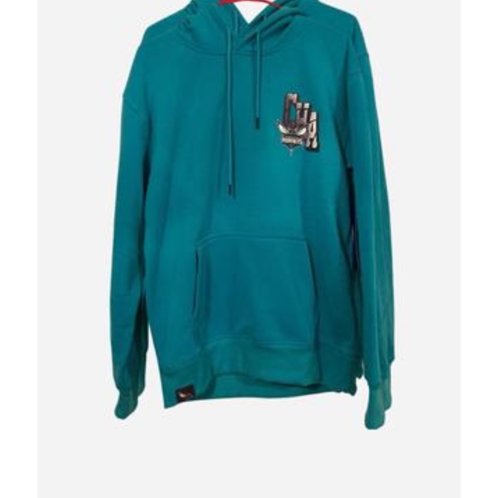 NWT NBA Charlotte Hornets "Queen City" Teal Fleece Hoodie - Picture 2 of 9